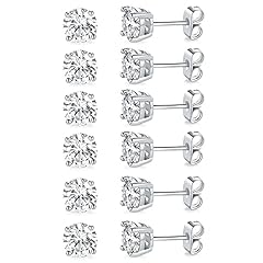 White gold-7mm-6 pairs