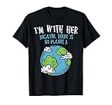 This funny Im With Her Because There Is No Planet B Turtle Shirt is the perfect gift for men, women, adults, kids, eco teachers, environmentalists, pro environment activists for Earth Day 2020! Protect trees, nature. Recycle, love your mother everyday!