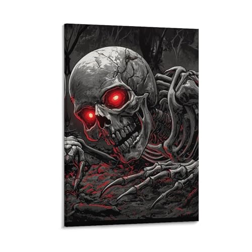 Crâne murale toile design pour sublimer la déco de votre chambre
