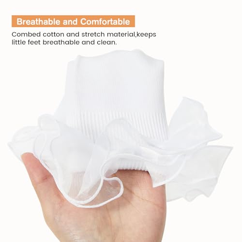 Komorebi Big Ruffle Ankle Socks Women-Lace Frilly Cute Socks-Soft Cotton Girls Sock3