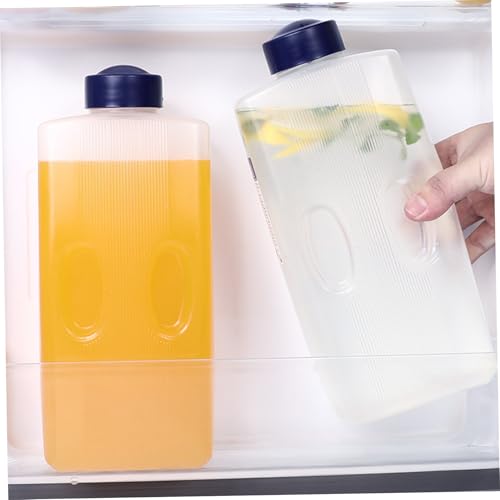 2L Clear Iced Tea Pitchers, Reusable Juice Bottles for Fridge, Leak-Proof Water Containers for Cold Brew & Family Beverages - Image 2