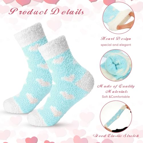 12 Pairs Fuzzy Socks Bulk for Women Warm Fluffy Winter Soft Sleep Slipper Socks for Home Outdoor Christmas 5