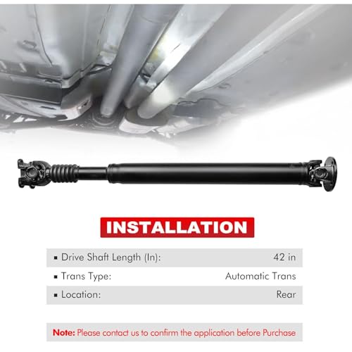 Xioumaan QKUA86007-RDPSAFJGC0AA Rear Driveshaft Prop Shaft Assembly Awd Automatic thumb #4