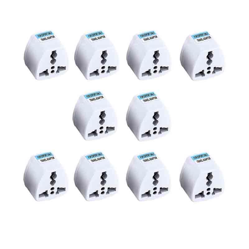 Adaptateur UE vers AU bloc multipack de 10 fiches de voyage secteur