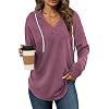 Bofell Womens Fashion Tops Hoodies for Women Pullover Oversized Sweatshirts Long SLeeve Shirts Loose Fit