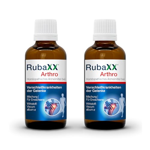 RubaXX Arthro 2x [30ml] - Natürliches Arzneimittel speziell bei Arthrose - Kniearthrose Hüftarthrose Fingergelenksarthrose Handgelenksarthrose