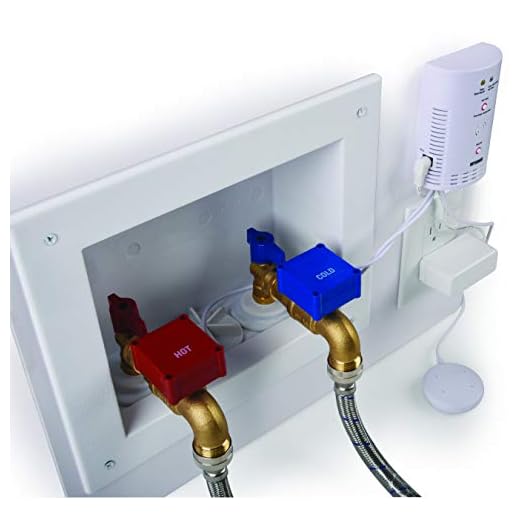 New and Improved! Automatic Laundry Water Leak Detector & Shut-Off System with Auto Shut Off & NEW Mobile Phone/Tablet App Alerts for Washing Machine Outlets, Flood Stopping & Water Leak Detection