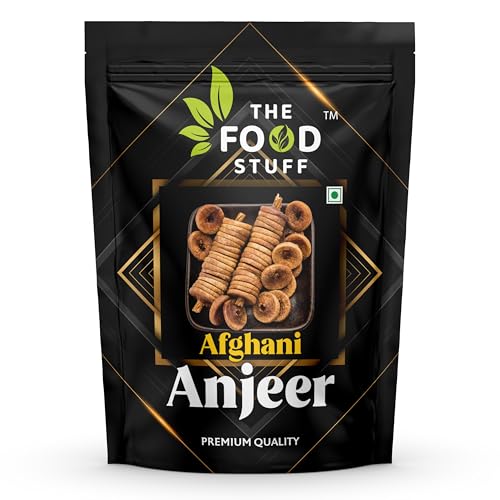 THE FOOD STUFF Premium Dried Anjeer Figs 1 kg | Soft & Sweet Afghani Anjeer/Dried Anjir Figs | Rich Source of Iron, Vitamins & Fiber | Low in Fat