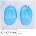 MUCKLILY 12Pcs Comfortable Silicone Earmuffs for Hair Dyeing and Oiling Sky Blue Ear Protectors for Salon Use and Heat Resistant Hairdressing Tools