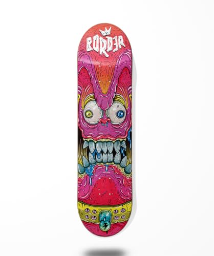 Border monopatín Skate Skateboard Deck Tabla - Big Monster Red 8.6