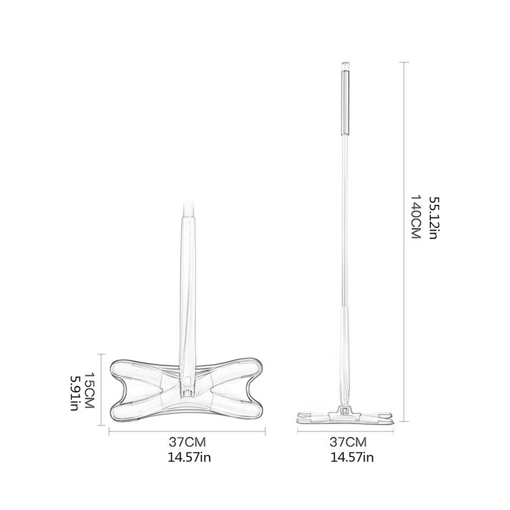 fregona Tipo de microfibra de la microfibra de la microfibra de la tela de la fregona reemplazable de la mano Limpiador gratuito MOP Manual de la casa Limpieza de la herramienta de extrusión de la her