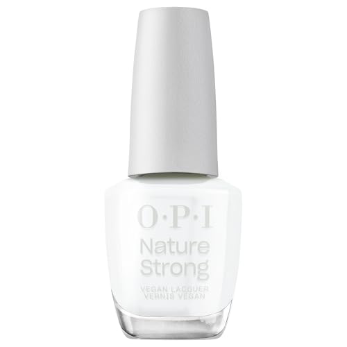 OPI Nature Strong Nagellack Strong as Shell – langanhaltender Nagellack mit veganer, innovativer Formel mit natürlichen Inhaltsstoffen – für glänzende Nägel in Muschelweiß