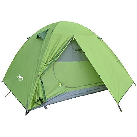 DESERT & FOX Camping Tents 1/2/3 Person,Outdoor Lightweight Backpacking Tent Waterproof 3 Season Tent for Family Hiking Hunting Mountaineering Travel Cover