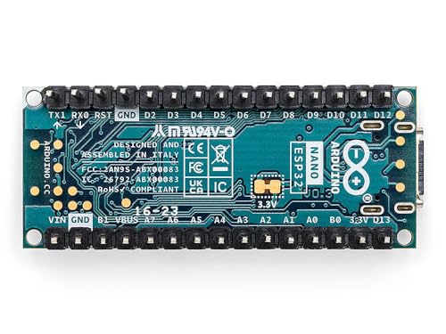 Image of Arduino Nano ESP32 with Headers [ABX00083] - ESP32-S3, USB-C, Wi-Fi, Bluetooth, HID Support, MicroPython Compatible for IoT & Embedded Projects