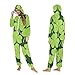 Yuiboo Deep Green CloverUnisex Adults One Piecing Pajamas for Women Man Funny Costume Party Wear