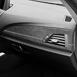 BETTERHUMZ Auto Armaturenbrett Verkleidung Verkleidung kompatibel mit BMW F22 F20 F23 M235i M240i 228i 116i 218i 220i 118i 125i 225i 2012-2019 für Alcantara Mittelkonsole Aufkleber Innenzubehör (B,