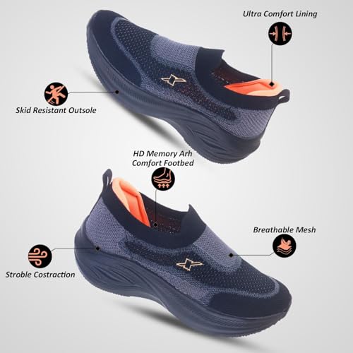 Image of SPARX Women's SL-329 Sports Shoes | Lightweight Running & Walking Shoes | Stylish, Comfortable & Durable Athletic Footwear