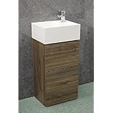 【公式店】コンパクト洗面セット 380幅 1枚扉 チェスナットブラウン LKPC380TFNJC1EC0 シングルレバー混合栓 手洗器 380 38cm