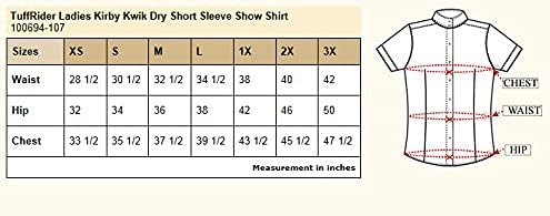 TuffRider Women's Kirby Kwik Dry Short Sleeve Show Shirt