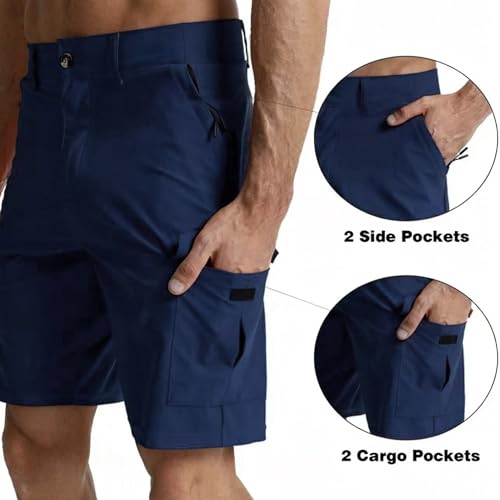 Image of Men's Lightweight Hiking Work Cargo Shorts 9 inch-5 Pockets