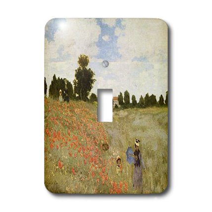 Interrupteur Monet coquelicot de 3dRose lsp_49351_1 pour va-et-vient - 4