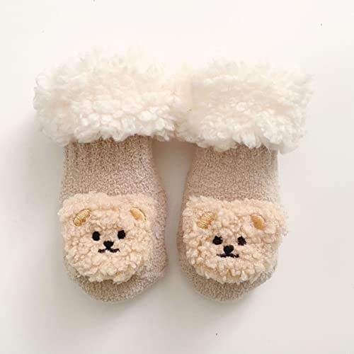 Baby Boy Summer Socks Children Socks Christmas Cartoon Glittering Bow Knitting Wool Socks (A, 0-6 Months)2