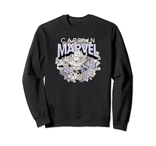 Sweat Captain Marvel Floral un cadeau parfait pour les fans