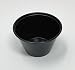 Solo Plastic Cups 4.0 oz Black Portion Container for Food, Beverages, Crafts (Pack of 250)
