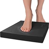 Yes4All Extra Large Foam Balance Pad, Slip Resistant Foam Mat for Yoga & Balance Training, Board Foam for Strength Training, Kneeling Pads for Home Gym Exercise - Size XL 19'x 15'x 2,25' Black