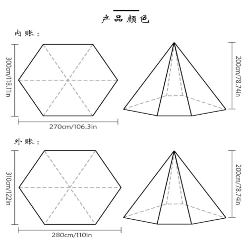 Carpa para camping familiar 3-4 personas ligera y espaciosa miniatura 5