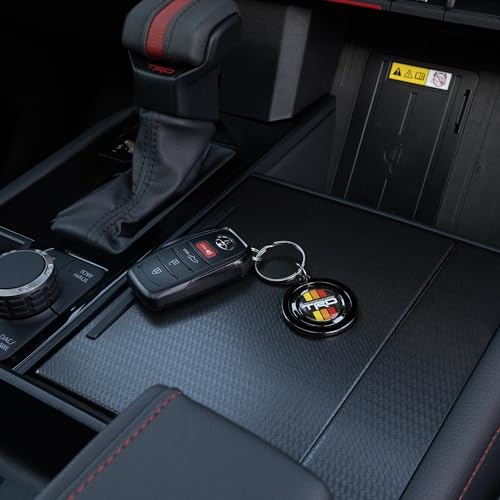 Image of Plasticolor 004590R01 Toyota Racing Development Stripes TRD Black Spinner Key Chain