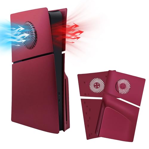 Mcbazel �V�^ PS5 Slim�����p�t�F�C�X�v���[�g ��p���t�� ���M�΍� ���h�~ �ی�P�[�X�J�o�[ �f�B�X�N�ł̂ݑΉ� PS5 Pro��Ή�-���b�h