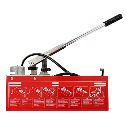 IRONWALLS Hydraulic Manual Water Pressure Compression Test Pump Water Pipe Leakage Pressure Tester 3 Gallon Tank
