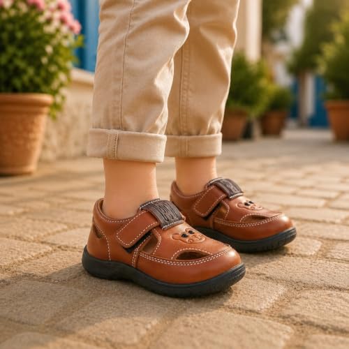 Image of Goal-1 Sandals Casual Fisherman Adjustable Sporty Summer Closed Comfortable Toe Sandals with Premium PU Padding For unisex kids-pack of 1(18 Months-4.5 Years)