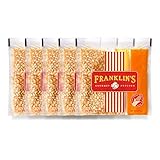 Franklin’s Gourmet Popcorn All-In-One Popcorn Packs for Popcorn Machine - 8oz Pack of 10 - Made in USA - Packs of Corn Kernels with Buttery Salt & Oil