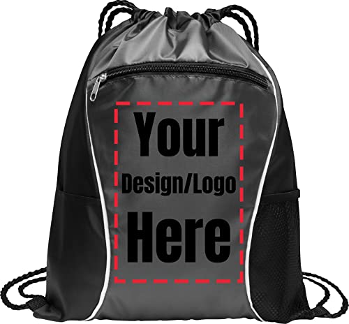 All About Me Custom Logo Drawstring Backpack