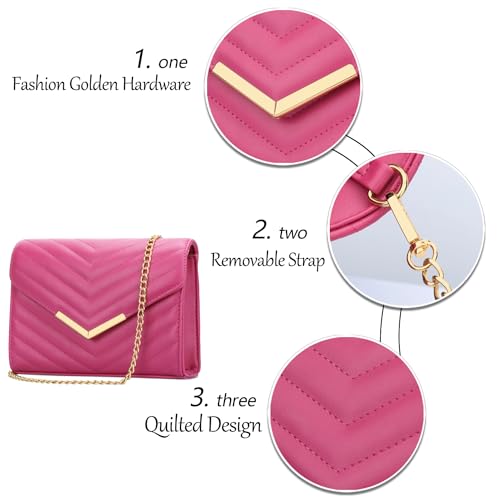 Image of KKXIU Women Formal Vegan Leather Evening Envelope Clutch Purses and Handbags for Party Wedding Prom Bridal