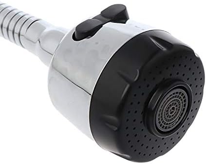 XMKT Zinc Alloy Kitchen Bar Faucet Replacement Tap - Double Hole Water Hose, 48cm Chrome Finish