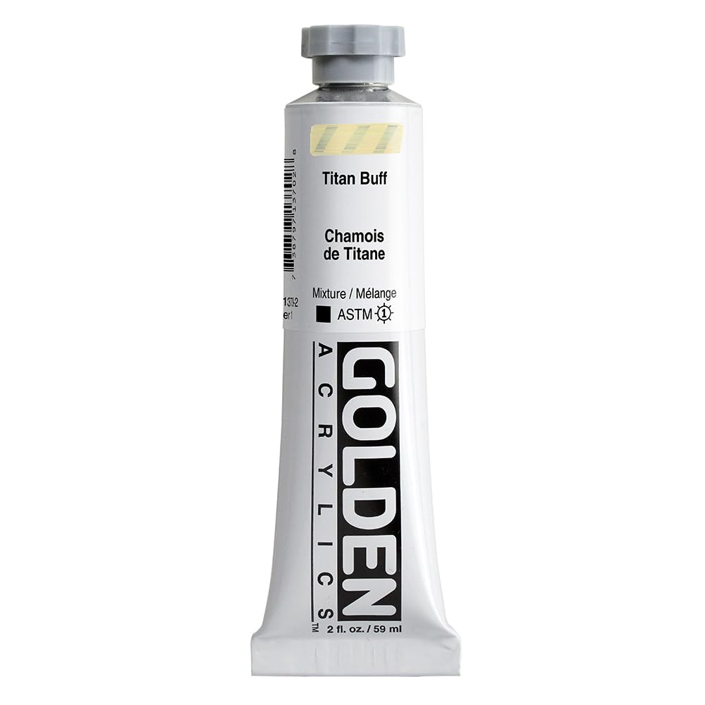 Golden Heavy Body Acrylic Colour 60ml Tubes Titan Buff