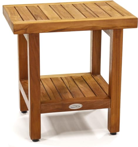 COSTWAY Sgabello Da Doccia A 2 Livelli, Panca Da Bagno Impermeabile Con Piedini Antiscivoli Design A Stecche Sgabello Versatile Con Carico 150 Kg 43 X 32 X 47 Cm Stile 2 69554204