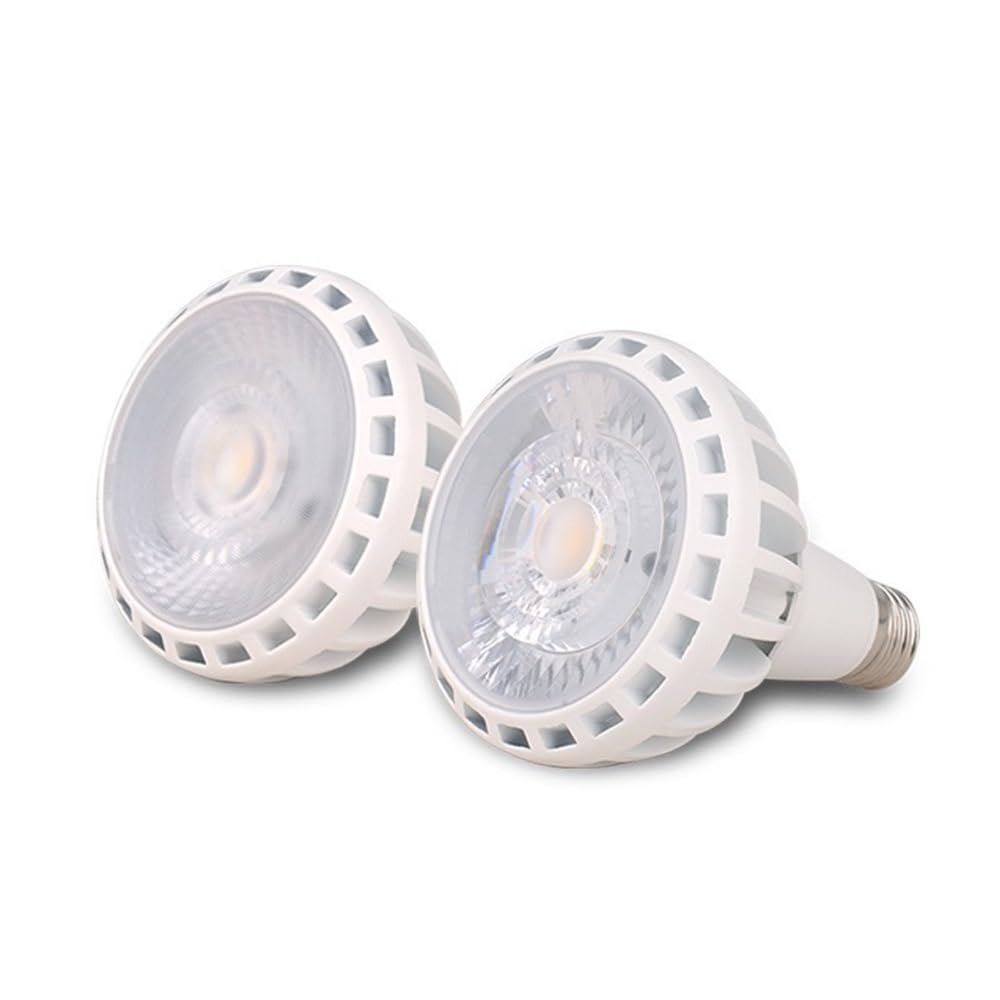 HHF Home Lighting, Pack of 4, Led COB Spotlight PAR30 AC85-265V 15W/20W/25W/30W Commercial Lighting Thickened Aluminum PAR Lamp(Cold White,30W)