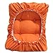 Levoberg Funda de Taburete Rectangular Epais en Canevas Coussin de Taburete Relleno de Coton Soulagement 30 x 40cm Naranja