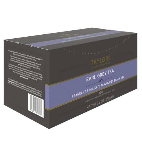 Image of Taylors of Harrogate Earl Grey Black Tea Bags, 100ct (Pack of 1)