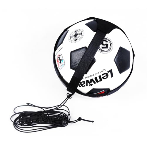 Fußball Geschenke für Jungs, Fussball Trainingszubehör mit Längenregelung, Training Aid Control Fähigkeiten Verstellbar, Fußball Geschenke Jungs, Fußball Zubehör für Haus/Sportplatz