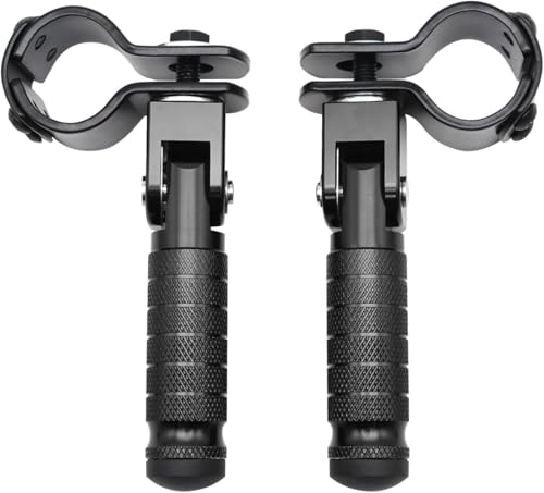 オートバイの足台、普遍的な金属のオートバイのフィートのペダル、折りたたみフットステップペグ、自転車、スクーター、オートバイのためのスリップ防止折るペダル