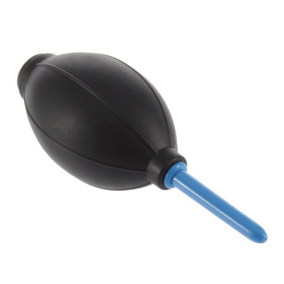 POPETPOP Limpiador de Polvo Soplador de Aire Negro de Silicona Duradera para Limpieza de Lentes y Teclados sin Contacto Físico, Herramienta Ecológica Eficaz