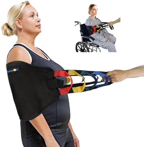 Transfer Sling, Transfer Belt Gait Belts for Seniors, Heavy Duty Patient Lift Belt with Straps, Mobility Standing and Lifting Belt for Elderly, Disabled, Injured-Safely Move from Bed and Wheelchair