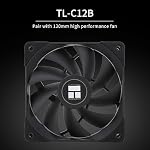 Thermalright Peerless Assassin 120 Black CPU Air Cooler, 6 Heat Pipes,TL-C12B PWM Fan, Aluminium Heatsink Cover, AGHP Technology, for AMD AM4/AM5/Intel LGA 1700/115X/1851/1200/2066/2011 PA120 Black - Image 5