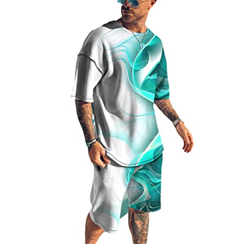 Ensemble t-shirt d'été anti-transpiration streetwear homme ample taille XL