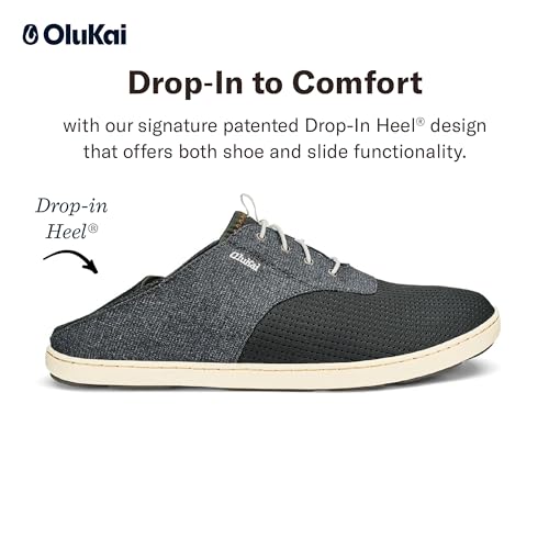 OLUKAI Nohea Moku Men's No Tie Boat Shoes, Breathable & Quick Dry Mesh, Effortless Design & Barefoot Wearability, All-Day Comfort & Support4